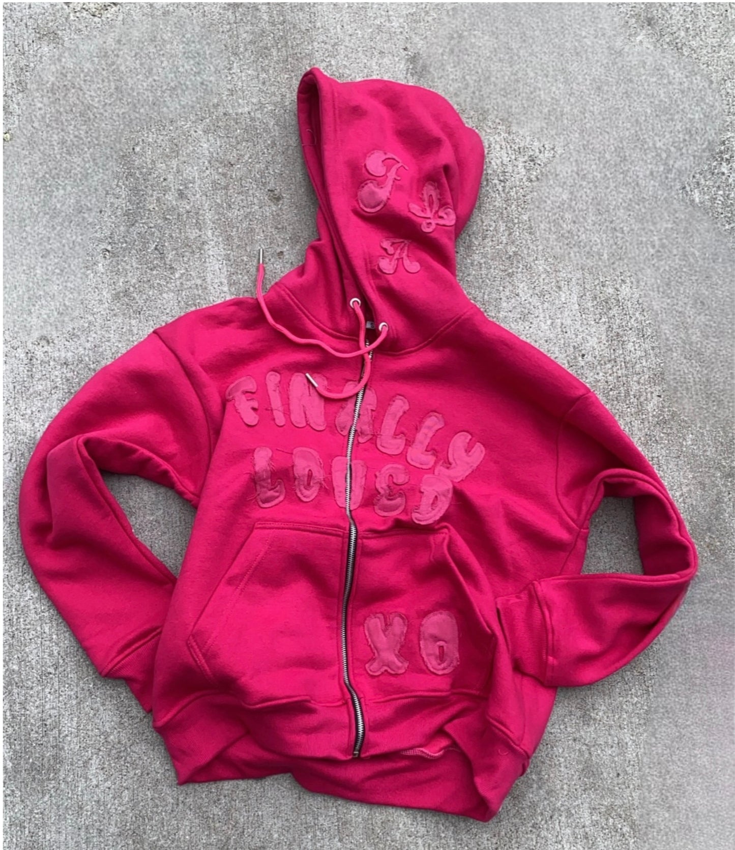 Pink Finally Loved Hoodies